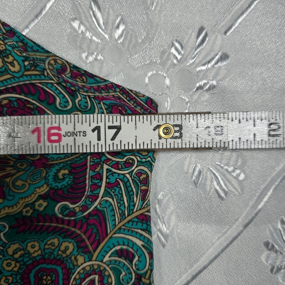 Karma Highway‎ Jumpsuit Woman One Size Paisley Print 100% Viscose Boho Festival - Picture 8 of 11